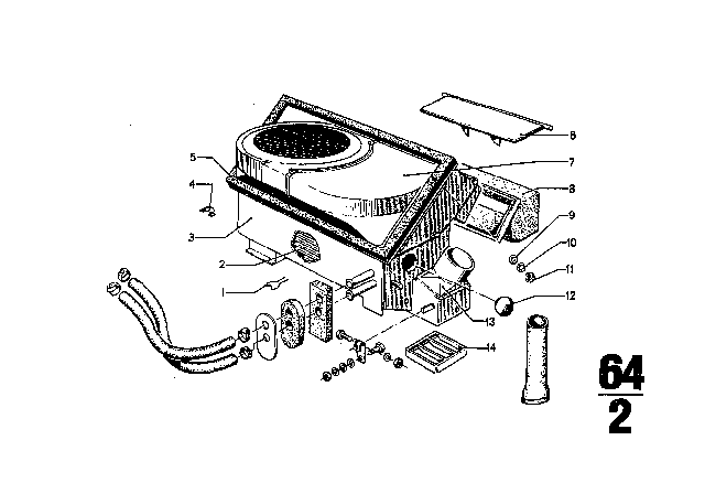 1971 BMW 2800CS Heater Diagram 2