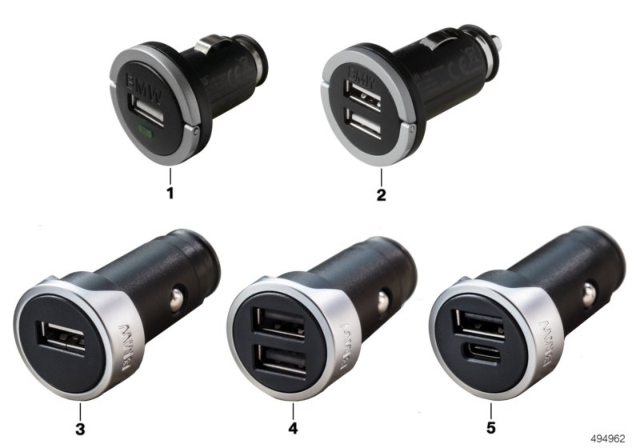 2011 BMW X5 USB Charger Diagram