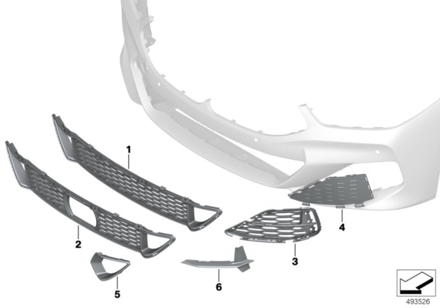 2020 BMW 840i M Trim Panel, Trim Elements Diagram