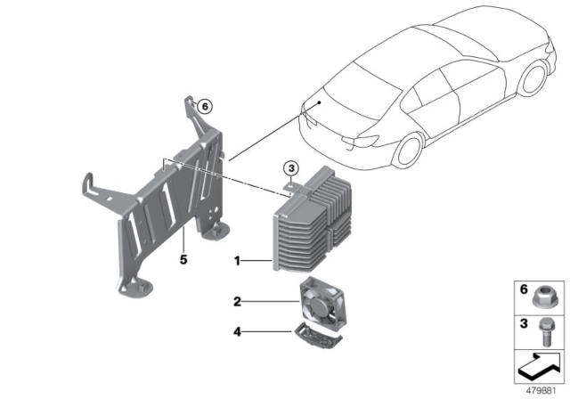 2019 BMW 530i Amplifier Diagram 1