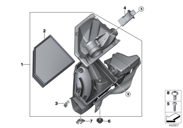 2020 BMW Z4 Intake Silencer Diagram