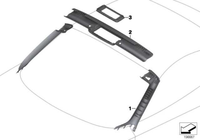 2015 BMW Z4 Trim Panel, Cowl Panel Diagram 2