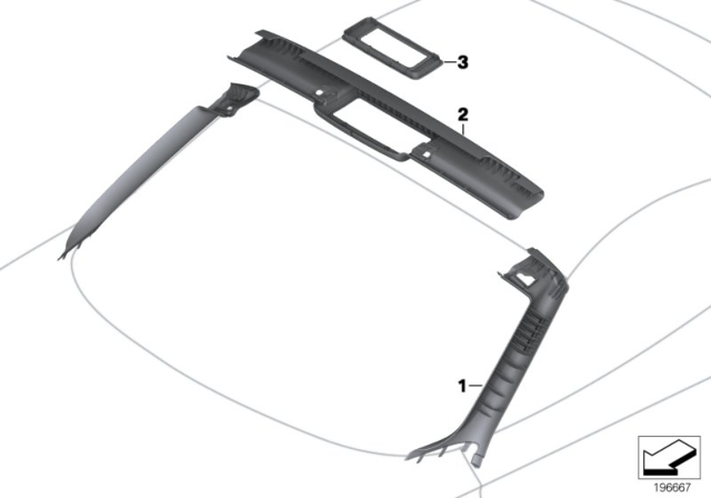 2009 BMW Z4 Frame, Light, Cowl Panel Diagram for 51449160468