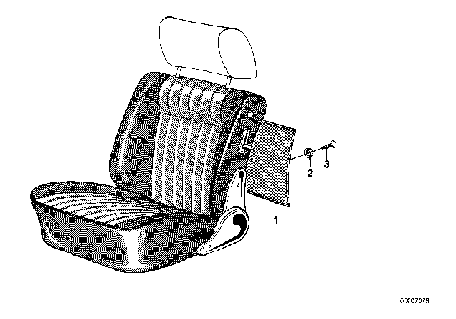 1978 BMW 320i Rear Panel Diagram