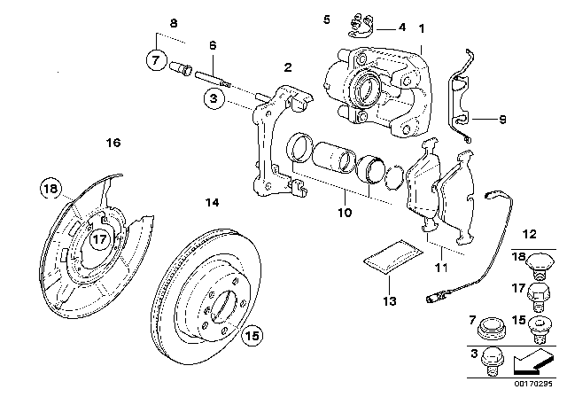 2008 BMW 328i BMW Performance Rear Wheel Brake Diagram