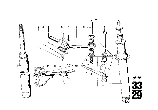 1972 BMW Bavaria Sports Suspension Diagram