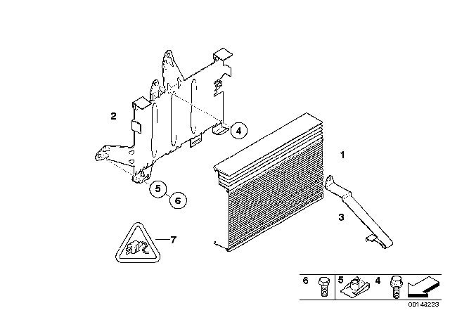 2006 BMW X3 Top-Hifi System Amplifier Diagram for 65126938189