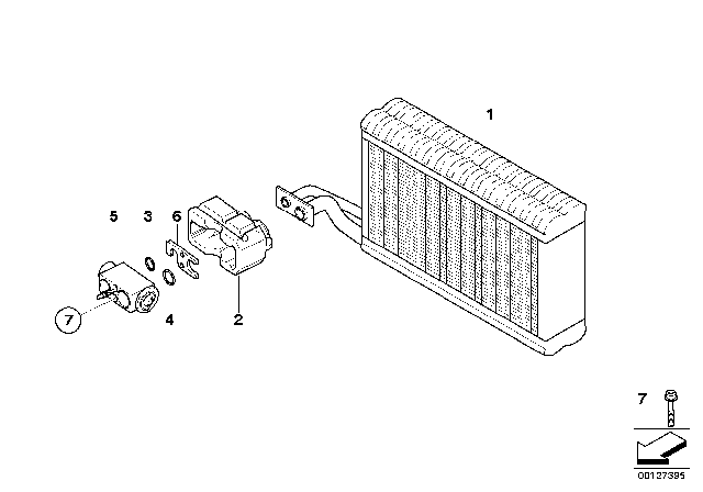 2006 BMW 530xi Gasket Diagram for 64116933915