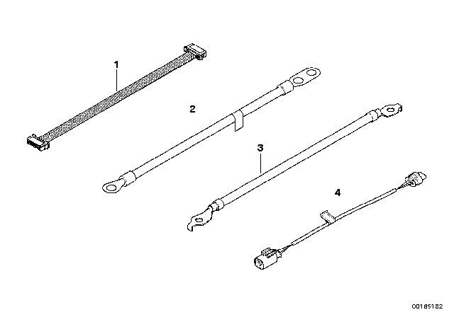 2008 BMW X3 Adapter Cable, Pdc Sensor Diagram for 61113452737