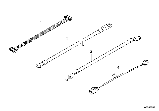 2005 BMW X3 Light Switch Wiring Set Diagram for 61123412531