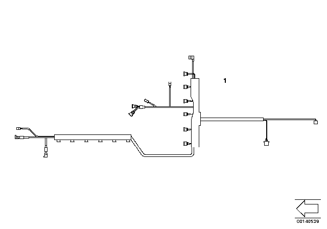 2012 BMW 328i Wiring Harness Injection Valve / Ignition Diagram