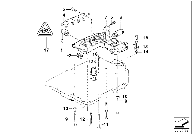 1999 BMW M3 Mounting Parts Control Unit (A5S310Z) Diagram 2