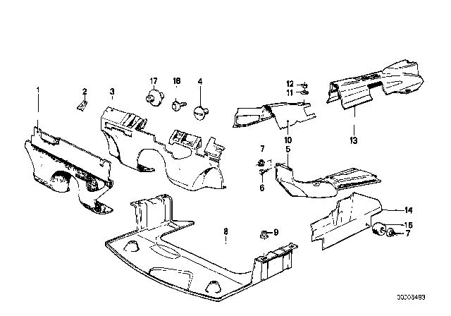 1979 BMW 633CSi Sound Insulating Diagram