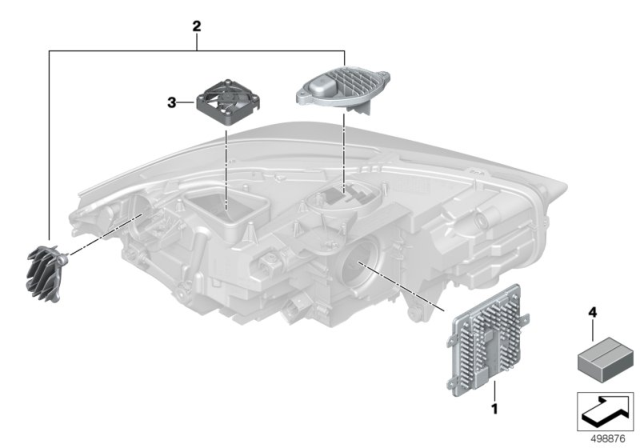 2020 BMW M235i xDrive Gran Coupe SET OF LED MODULES, LEFT Diagram for 63119448115