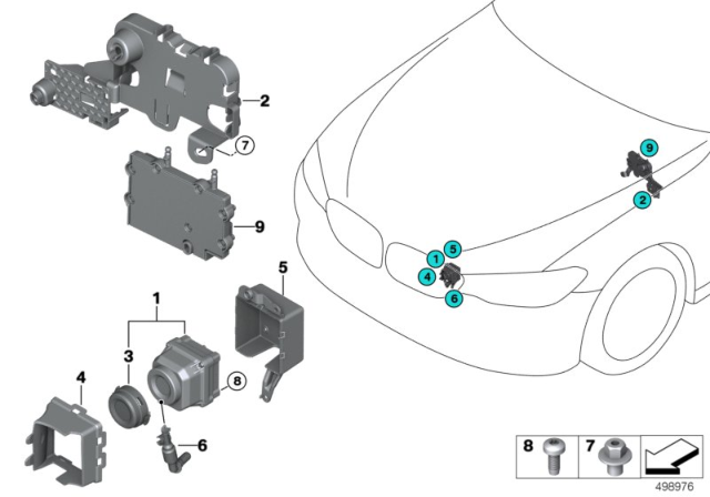 2017 BMW 740i xDrive Cover Camera Diagram for 51137406013