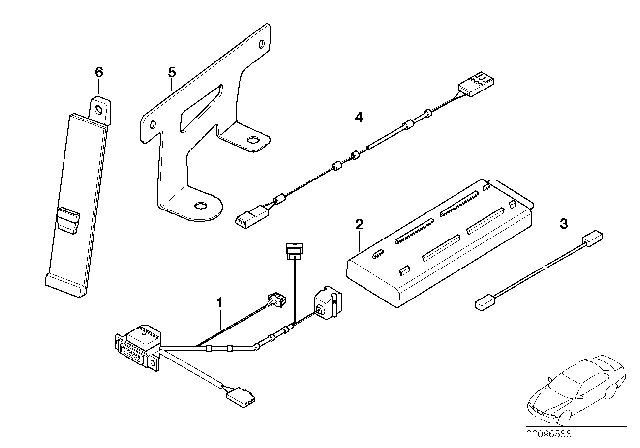 2000 BMW 750iL Single Parts For Nokia 3110 Luggage Compartment Diagram