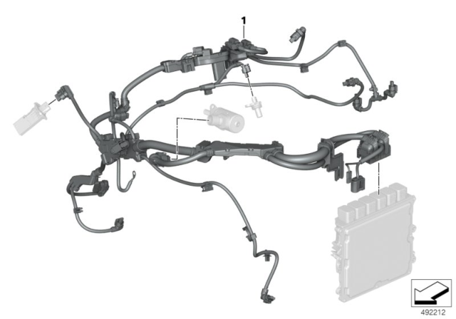 2020 BMW Z4 Wiring Harness,Motor,Sensorsystem,Module 2 Diagram