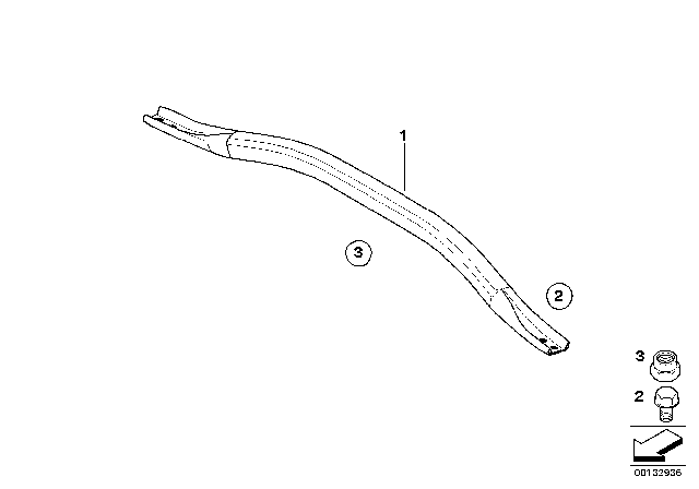 2010 BMW X3 Strut Brace Diagram