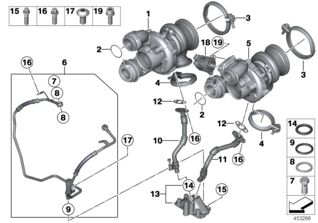 2013 BMW Alpina B7L Turbo Charger With Lubrication Diagram