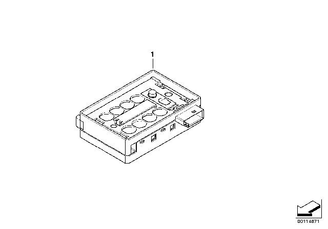 2007 BMW Z4 Rain Sensor, Single Components Diagram