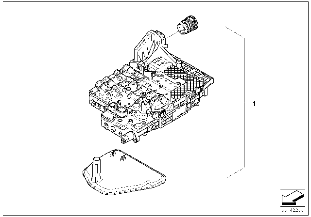 2005 BMW X5 Mechatronics & Mounting Parts (GA6HP26Z) Diagram 1