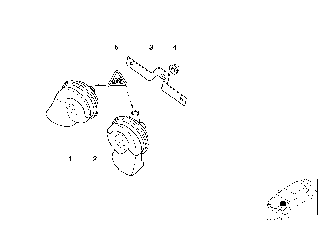 2001 BMW X5 Horn Diagram