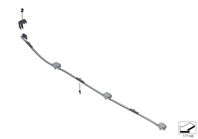 2013 BMW 640i Single Parts For Windshield Cleaning Diagram