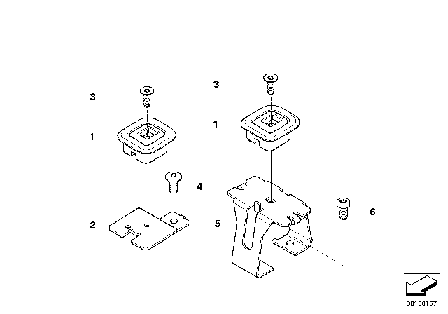 2010 BMW X6 Child Seat Mount Diagram