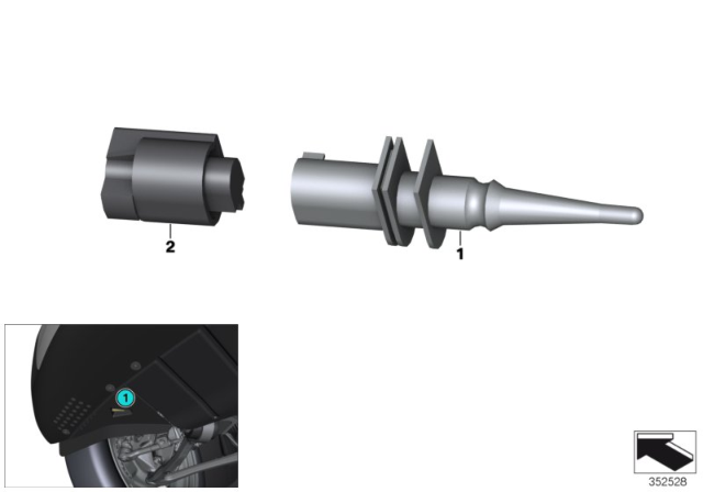 2020 BMW i3s Temperature Sensor Diagram