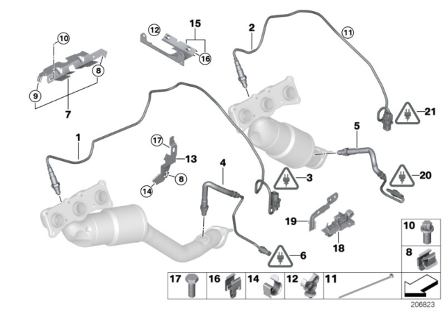 2007 BMW X5 Holder Diagram for 11787547163