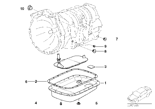 2006 BMW 330Ci Oil Pan / Oil Strainer (A5S360R/390R) Diagram