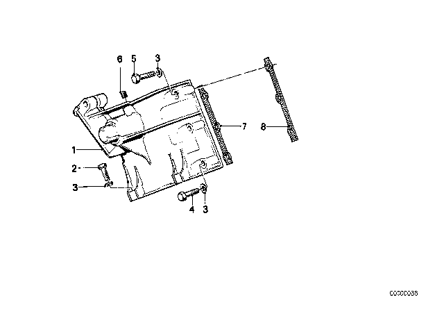 1978 BMW 530i Timing Case Diagram 2