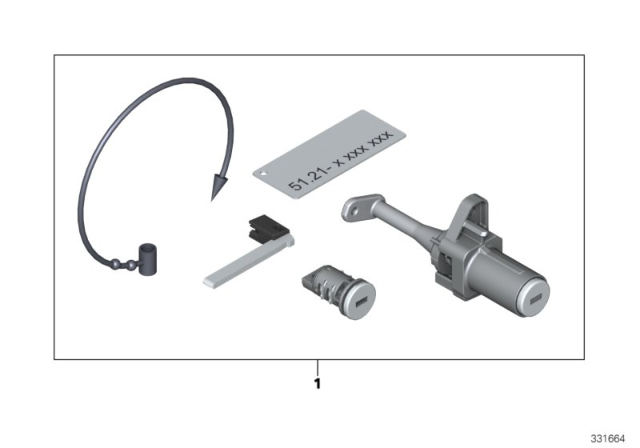 2014 BMW i3 One-Key Locking Diagram