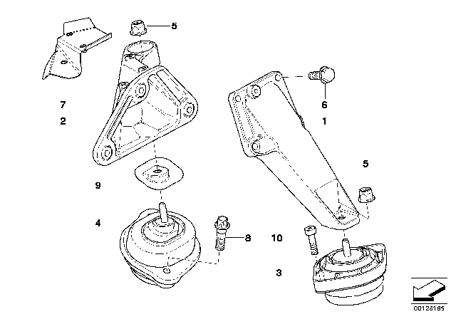 2004 BMW X3 Hex Bolt With Washer Diagram for 07119900728