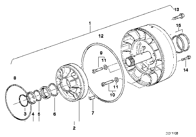 1997 BMW 740iL Lubrication System (A5S560Z) Diagram