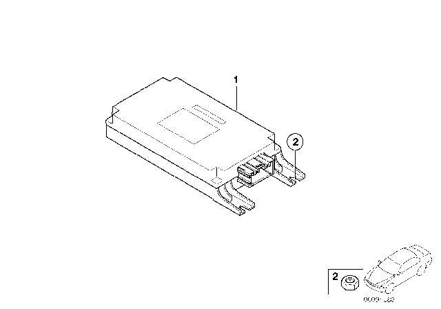 2008 BMW 760Li Control Unit, Voice Input System Diagram for 84416931986