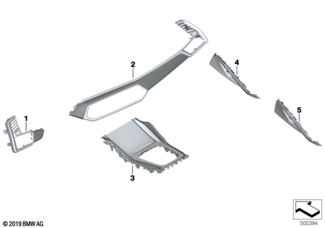 2020 BMW X6 Individual Wood Fineline Black Diagram