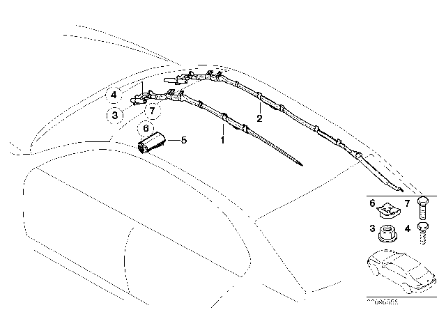 2005 BMW 745Li Air Bag Diagram