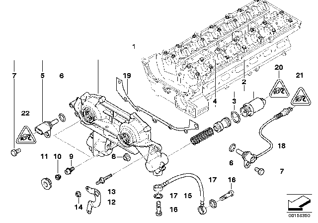 2000 BMW 323i Cylinder Head Vanos Diagram