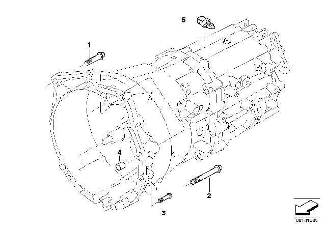 2008 BMW Z4 Transmission Mounting Diagram