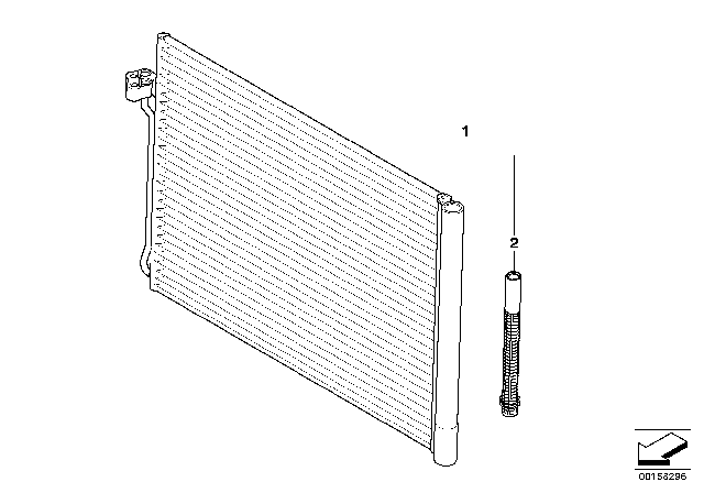 2013 BMW X6 Condenser, Air Conditioning Diagram