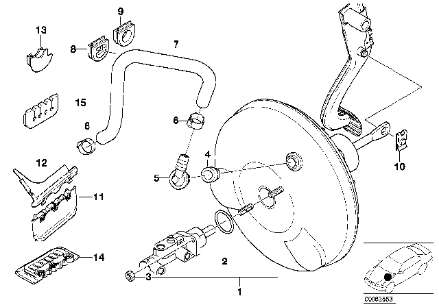 2005 BMW 325xi Power Brake Unit Depression Diagram