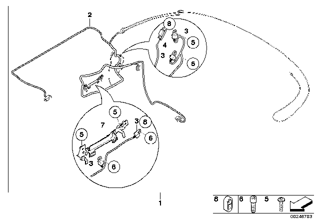 2011 BMW 135i Convertible Top, Wiring Harness Diagram