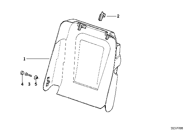 1995 BMW 840Ci Rear Panel Diagram