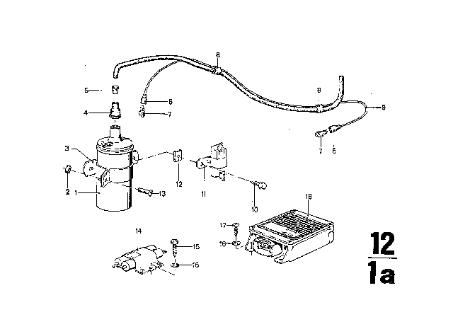 1973 BMW 3.0S Distributor Diagram 2