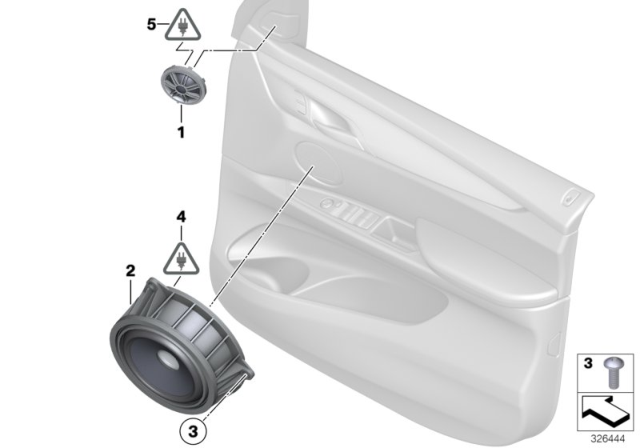 2018 BMW X6 Single Parts For Top-HIFI System Diagram 1