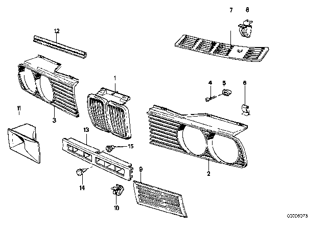 1992 BMW 318i Covering Left Diagram for 51711979323