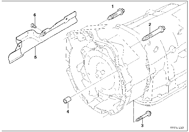 2009 BMW 328i xDrive Transmission Mounting Diagram