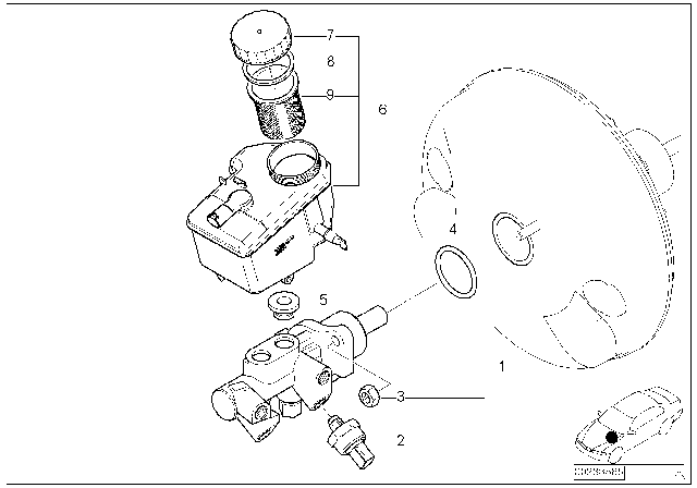 2001 BMW Z3 M Brake Master Cylinder Diagram