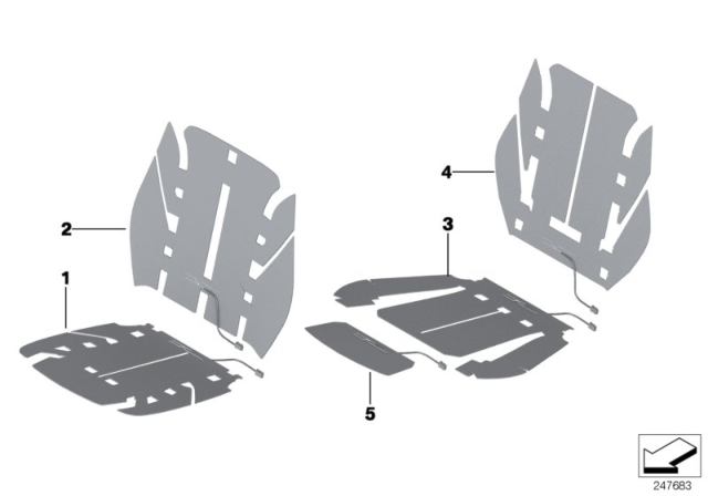 2014 BMW 428i xDrive Electrical Parts, Seat Heating Diagram